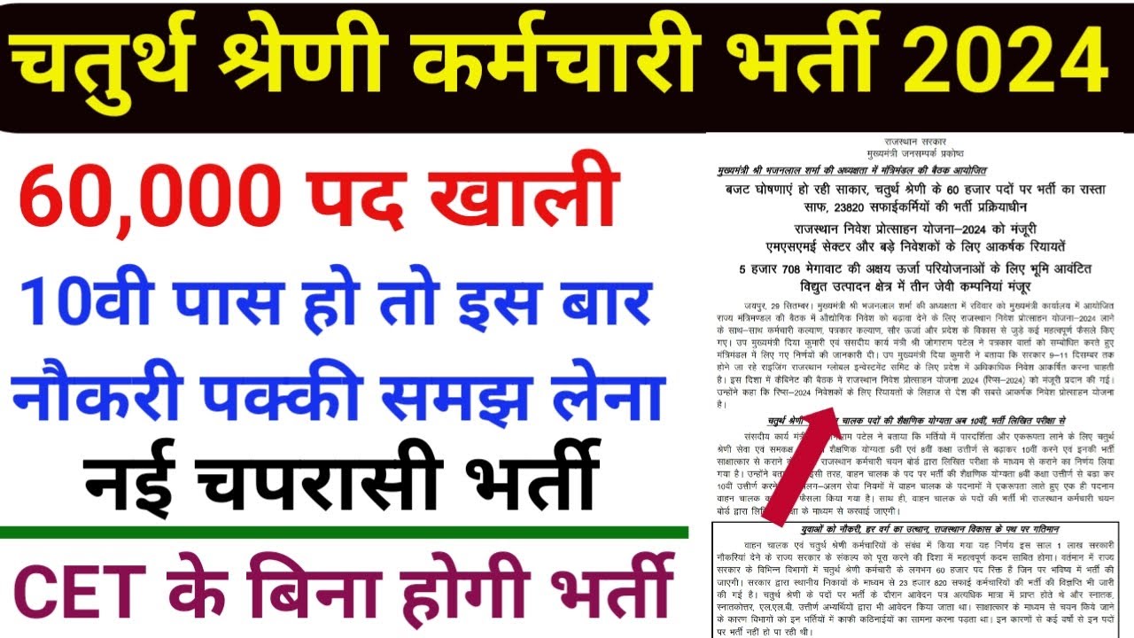 Rajasthan Peon Vacancy